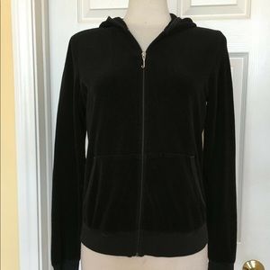 Juicy Couture Black Velour Hoodie XL